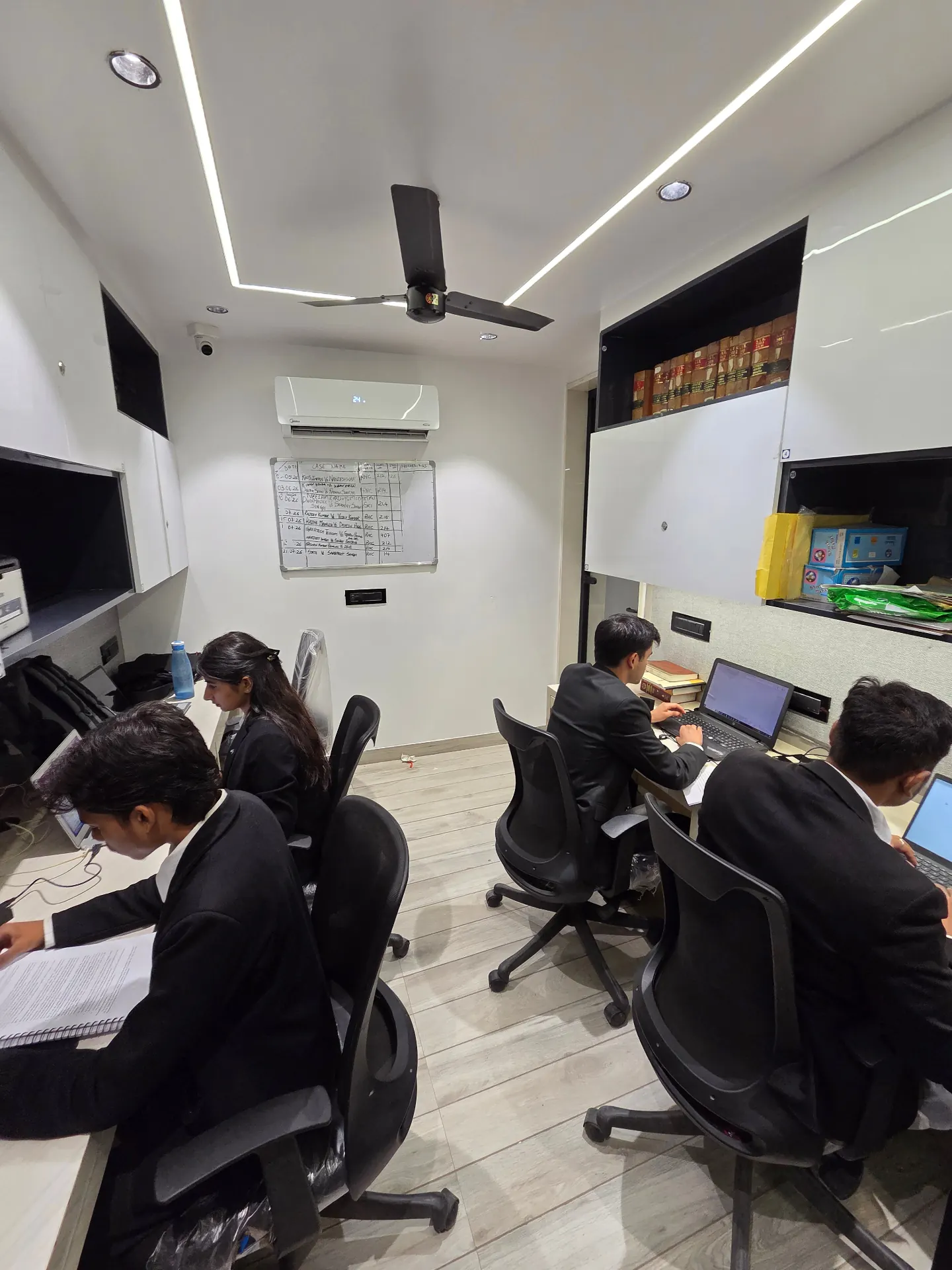 Samvid Law Chambers advocates preparing matters for hearing in Delhi